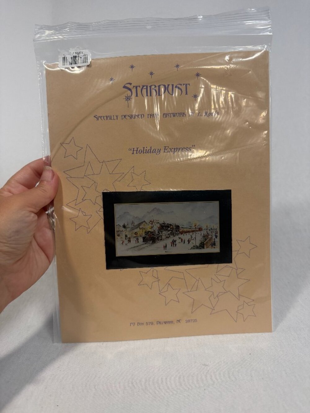 Stardust Cross Stitch Pattern Holiday Express Winter Train Linda Kotila